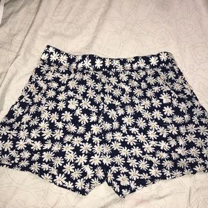 Navy Daisy Shorts